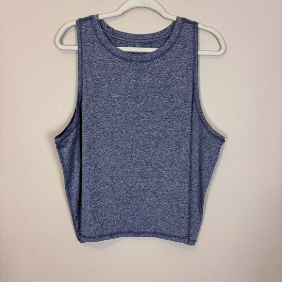 Athleta Heathered Blue Tank Top Size 2X - Picture 1 of 4